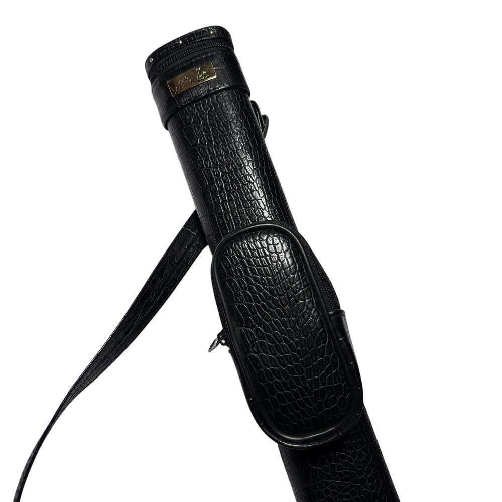 Pro Series Black Crocodile Embossed Pool Cue Case